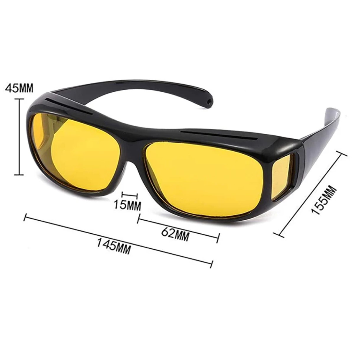 Gafas de visión nocturna antideslumbrantes conductor gafas sol ciclismo moto deporte auto amarillo