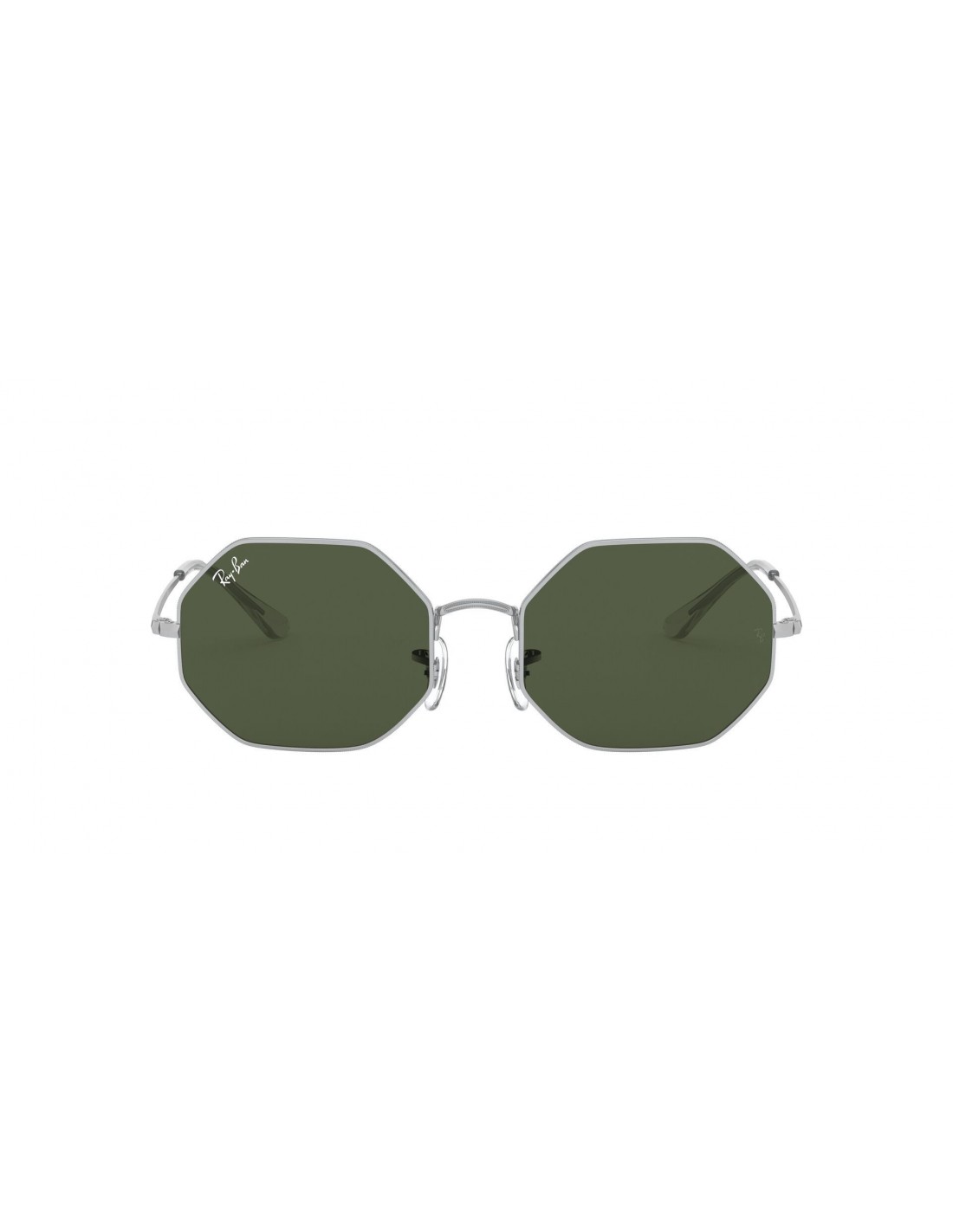 Lentes de sol Ray Ban Rb1972 9149/31 Octagon Negro G-15 Plateado Original