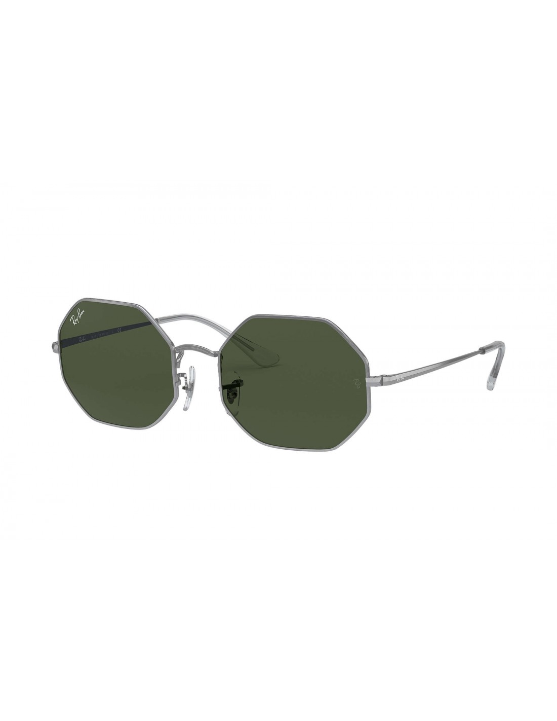 Lentes de sol Ray Ban Rb1972 9149/31 Octagon Negro G-15 Plateado Original