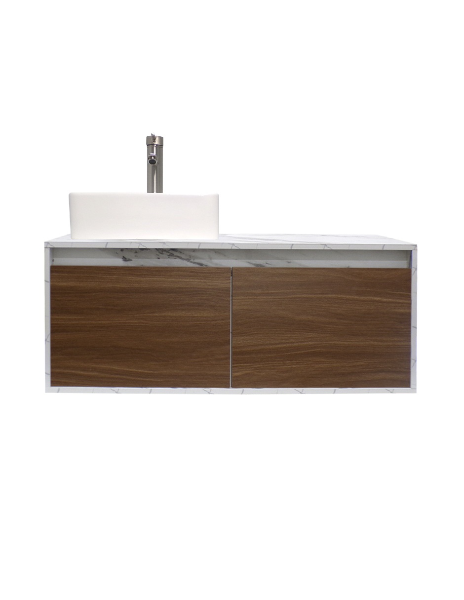 Gabinete Flotante Para Baño Con Lavamanos Y Llave OLIVIA