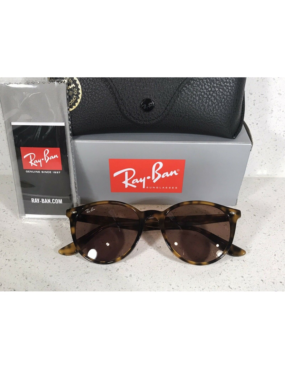 Lentes de sol Ray Ban Rb4306 710/73 New Hexagonal Acetato Carey B-15