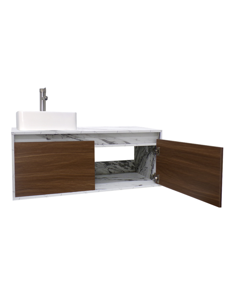 Gabinete Flotante Para Baño Con Lavamanos Y Llave OLIVIA