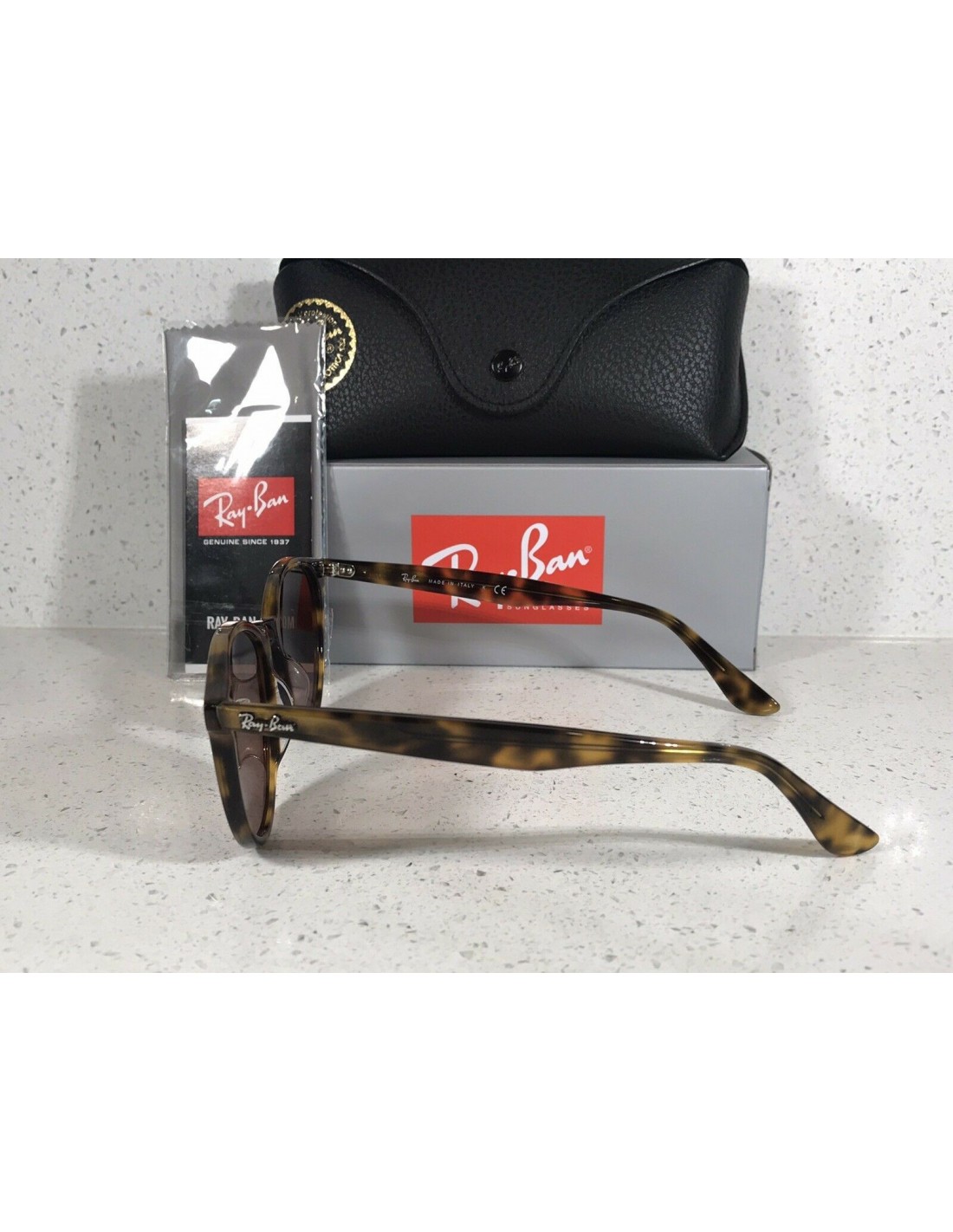 Lentes de sol Ray Ban Rb4306 710/73 New Hexagonal Acetato Carey B-15