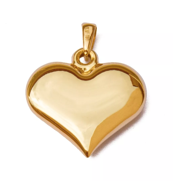 Dije Corazón Turco Oro 10 Kilates. Oro Fino Joyería..