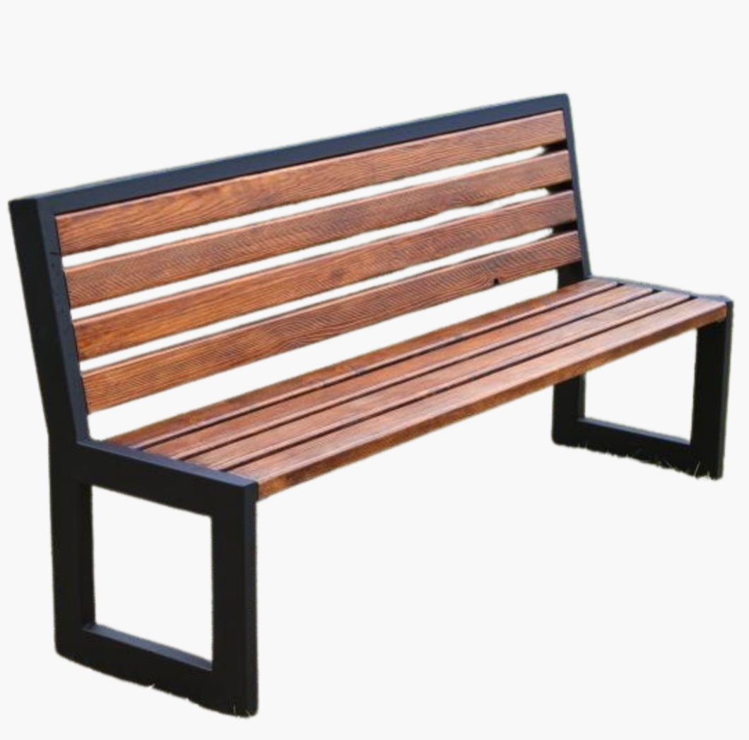 Banca Para Jardín Estilo Industrial 