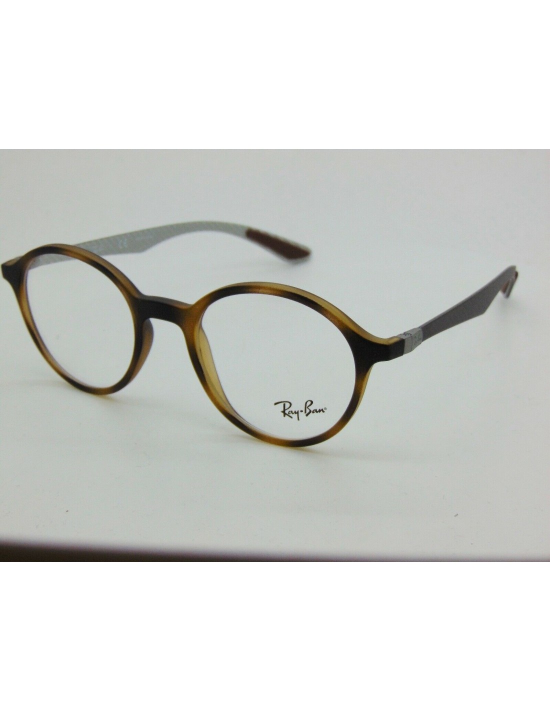 Lentes de sol Ray Ban Rb8904 5200 Round Metal Carey Gris Fibra de carbono
