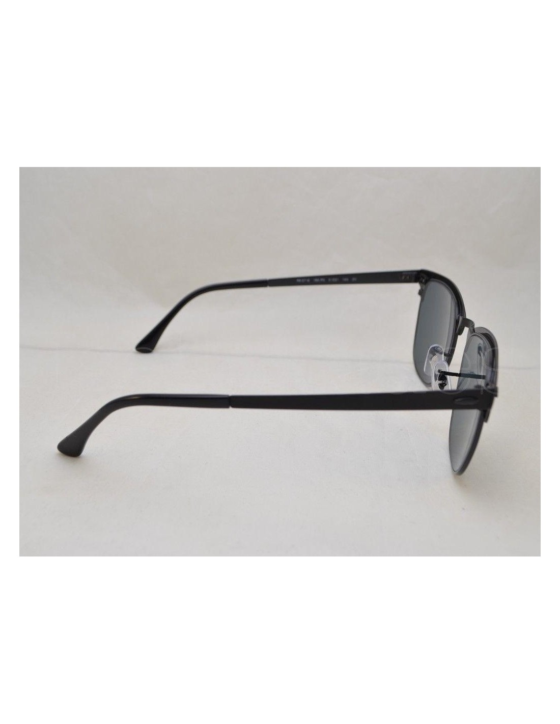 Lentes de sol Ray Ban Rb3716 186/r5 Clubmaster Metal Negro Matte Gris