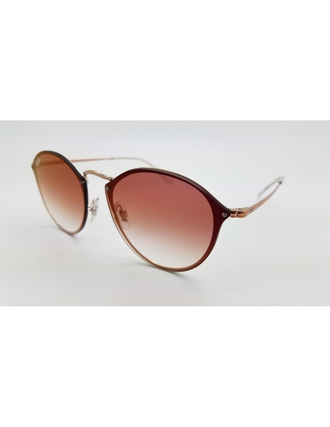 Lentes de sol Ray Ban Rb3574n 9035v0 Round Metal Blaze Rosa Degradado Icon