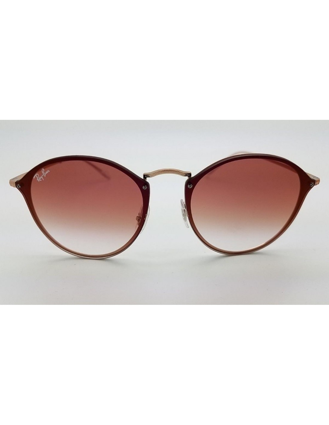 Lentes de sol Ray Ban Rb3574n 9035v0 Round Metal Blaze Rosa Degradado Icon