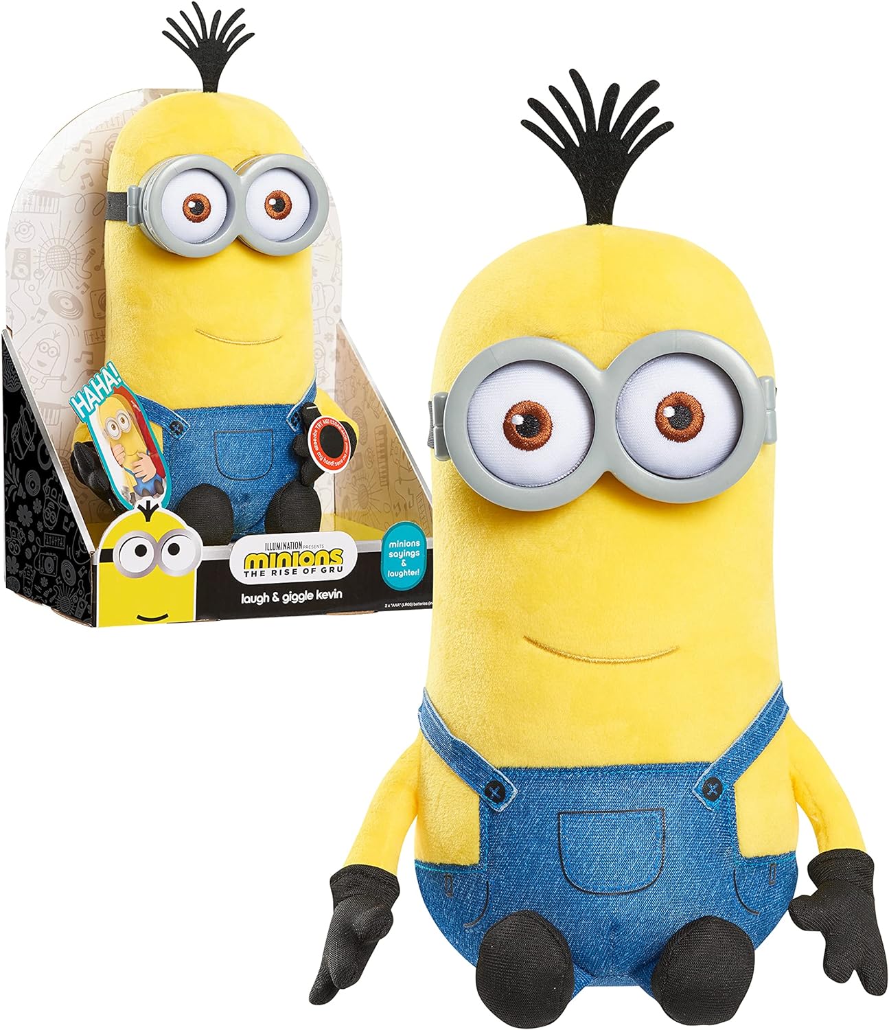 Minions The Rise Of Gru Justplay Peluche Kevin Risa Y Frases.