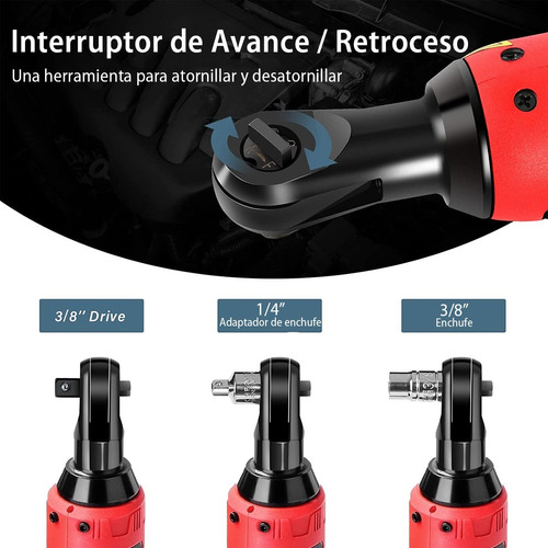 Llave De Impacto Inalámbrica Pistola Eléctrica 3/8 50 Nm 12v