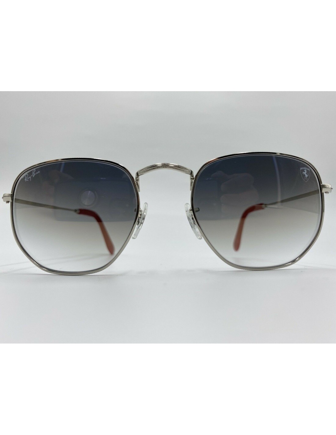 Lentes de sol Ray Ban Rb3548nm F007/3F Hexagonal Ferrari Azul degradado Gris