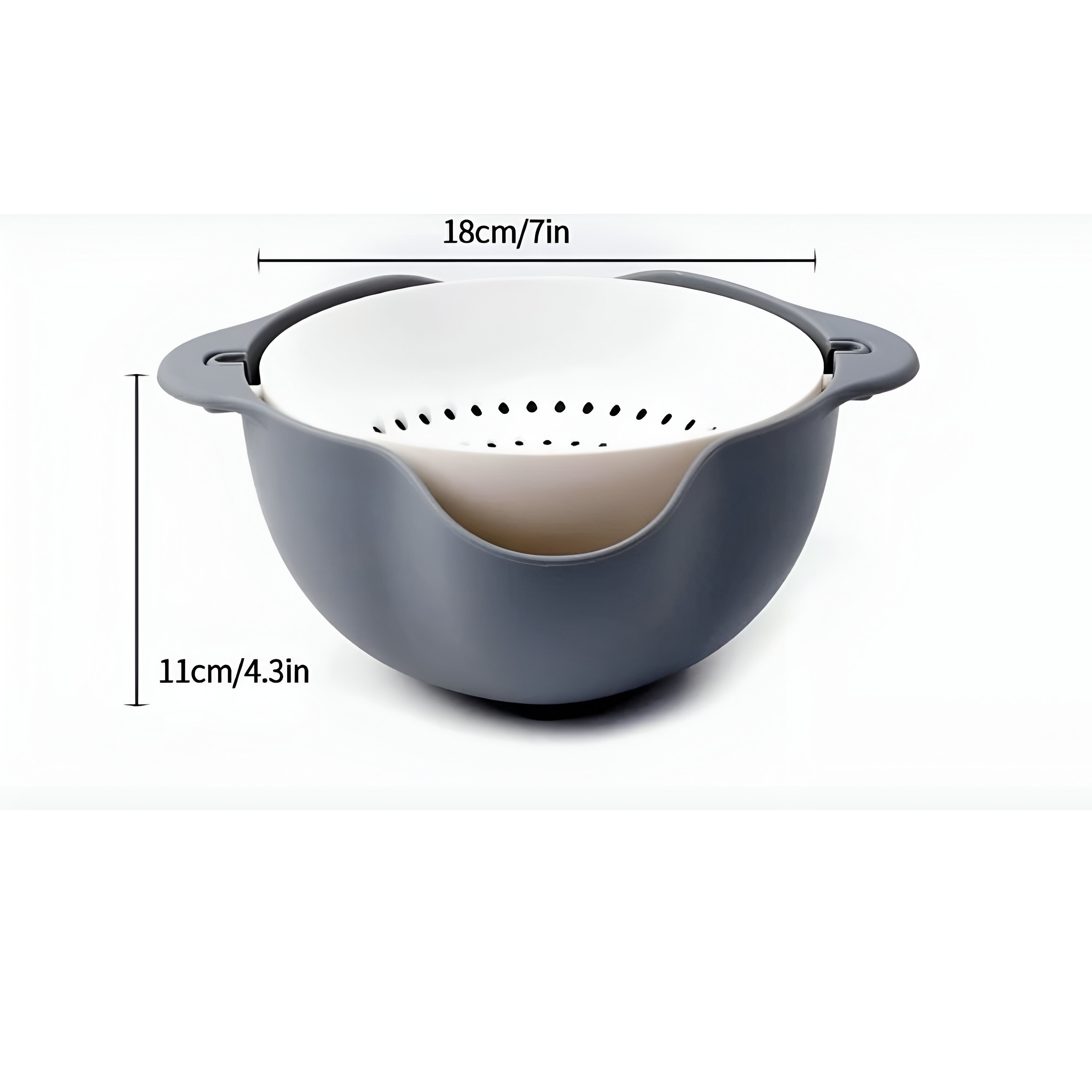 Bowl Colador Giratorio Para Pasta Plastico