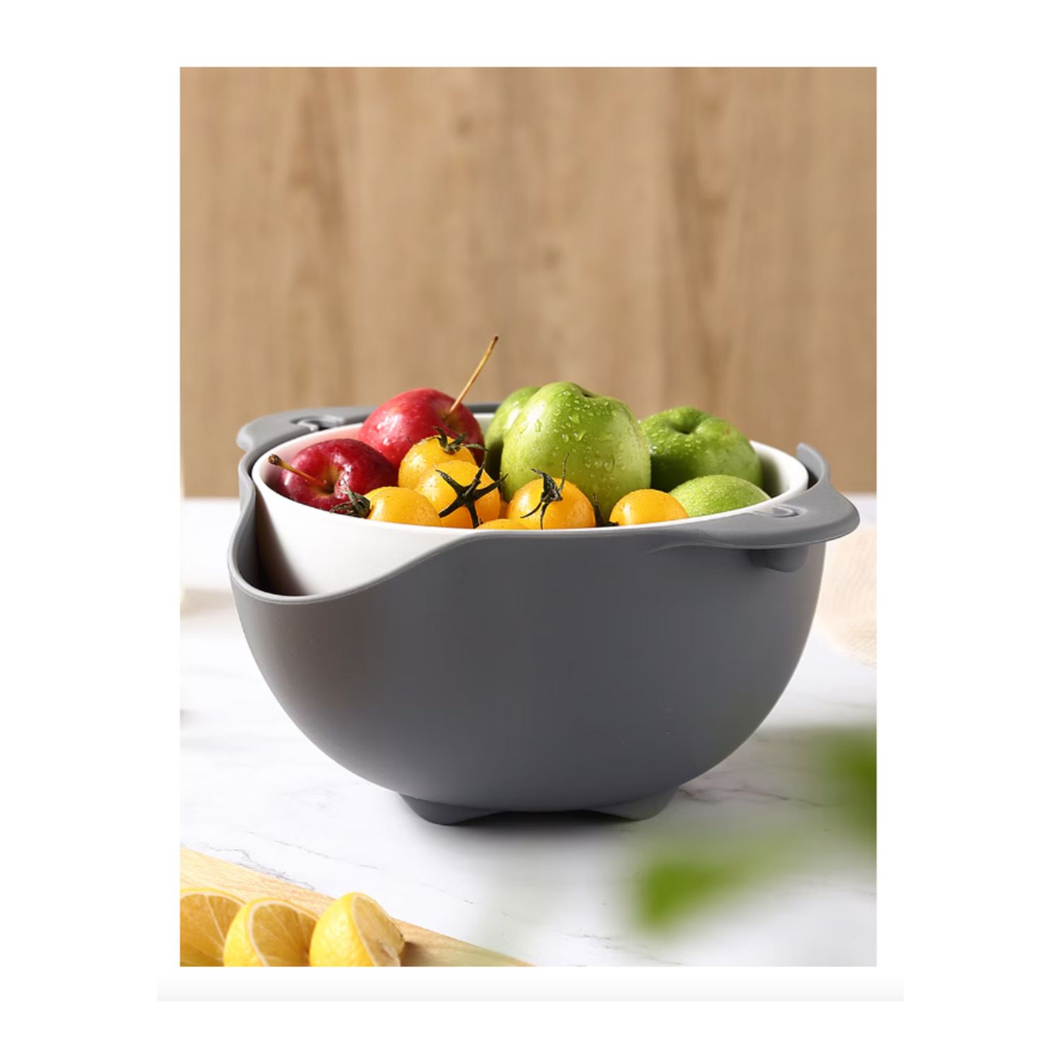 Bowl Colador Giratorio Para Pasta Plastico