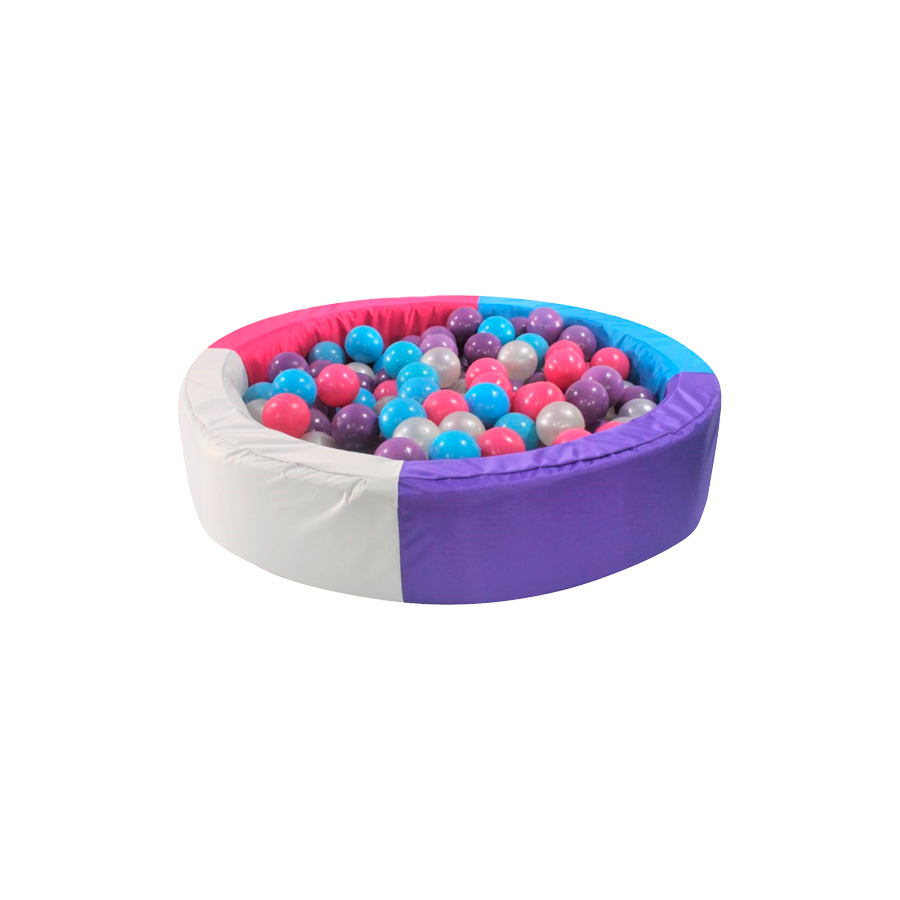 Alberca De Pelotas 120*20*10cm Con Cubo + 100 Pelotas Libres De Plomo Niña  