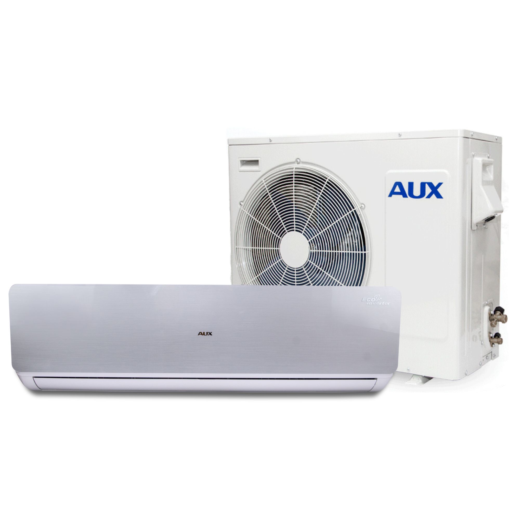 Minisplit Inverter AUX de 2 Toneladas, 24,000 BTU, Frío y Calor, 220V, Wi-Fi, Gris
