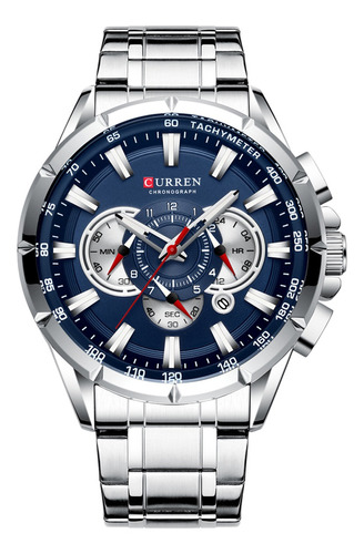 Reloj De Cuarzo Curren 8363 Con Correa De Acero Inoxidable