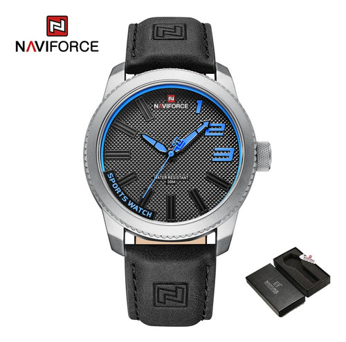 Reloj Naviforce Original Para Hombre, Reloj Casual De Cuero