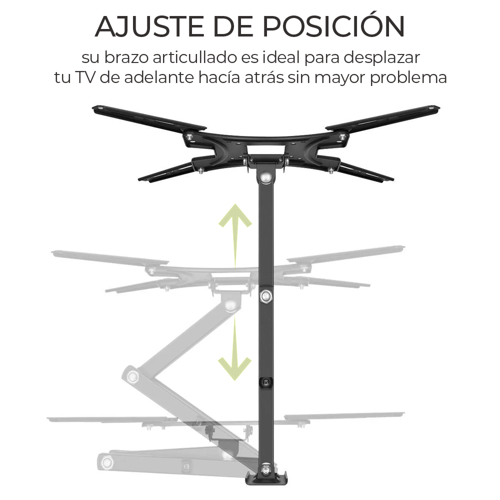 Soporte de pared articulado para TV pantalla monitor de 32" A 55"