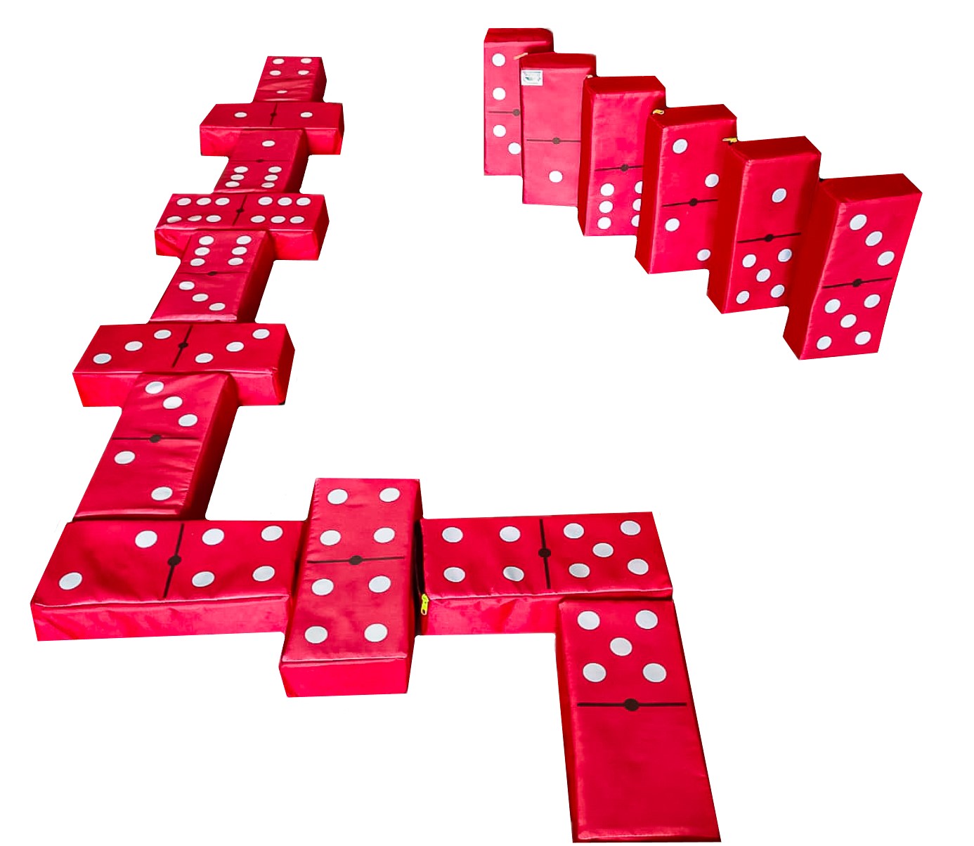 Domino Gigante Desarrollo Infantil Y Diversión Familiar Color Rojo   