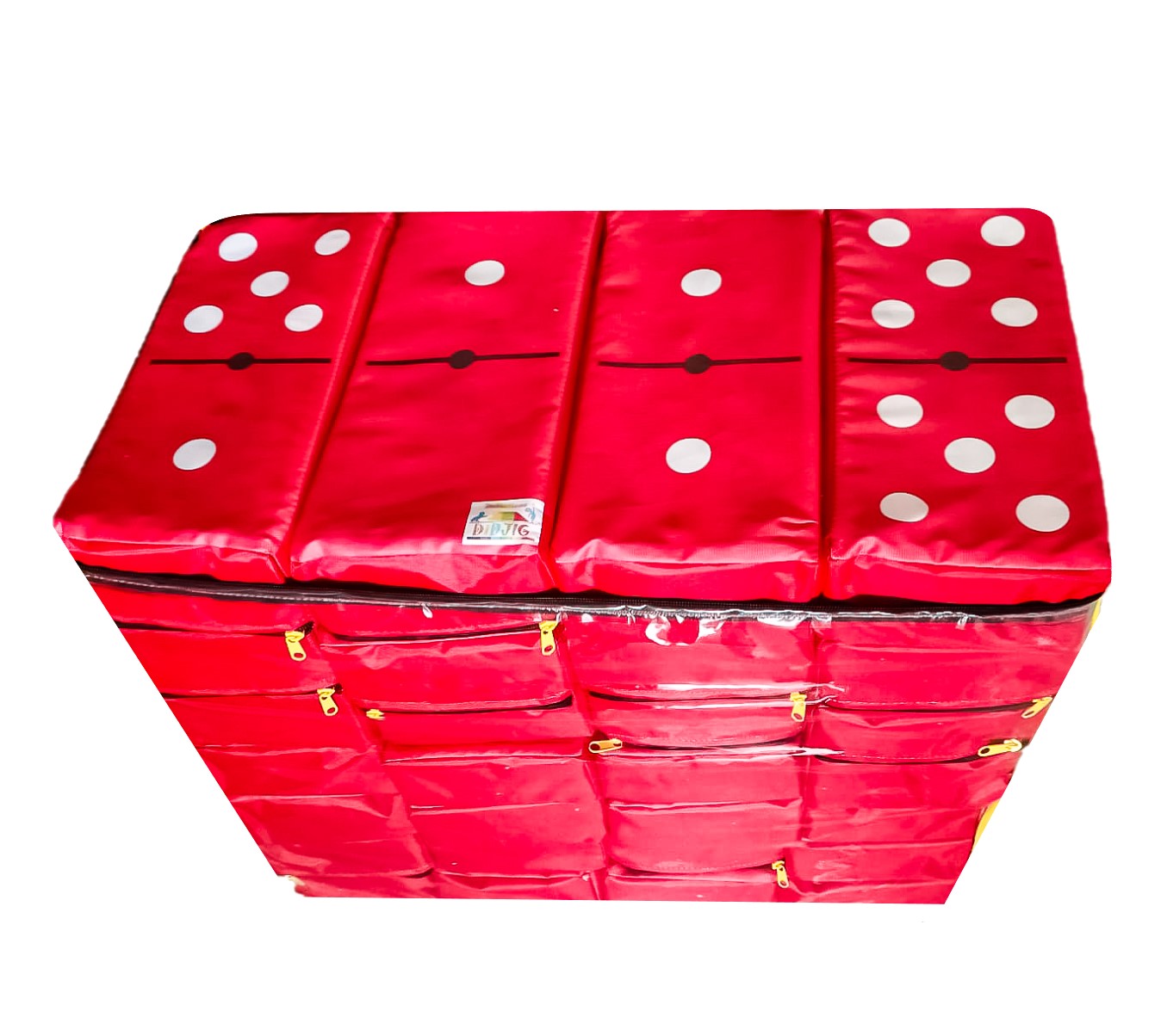 Domino Gigante Desarrollo Infantil Y Diversión Familiar Color Rojo   