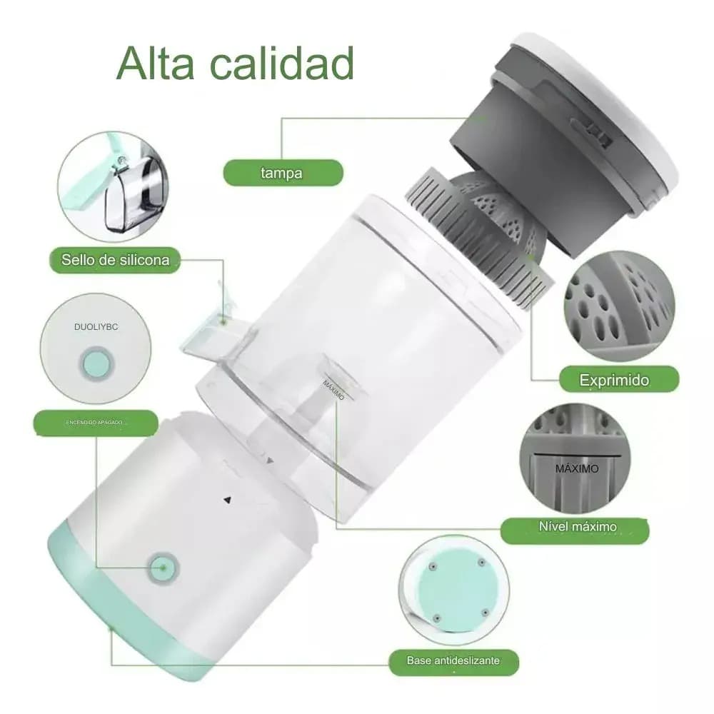 Exprimidor Electrico Recargable Para Extraer Jugo Citricos