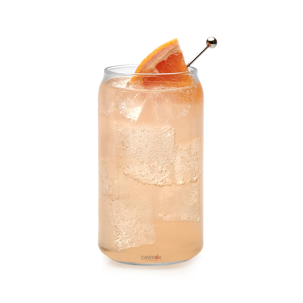 Set 6 Vaso Lata de Vidrio 490ml - VPG.