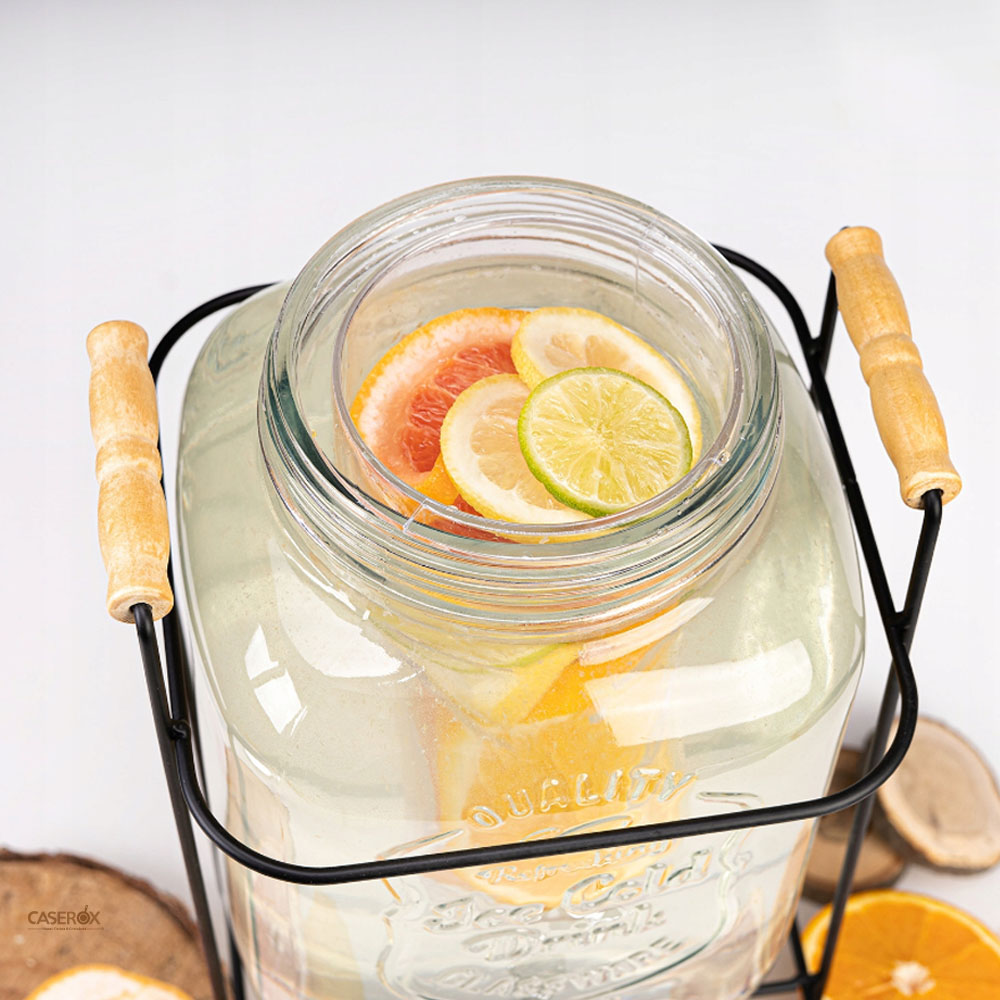 Dispensador Bebidas c/base 8L Mason Jar - CSX.