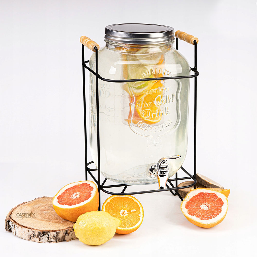 Dispensador Bebidas c/base 8L Mason Jar - CSX.