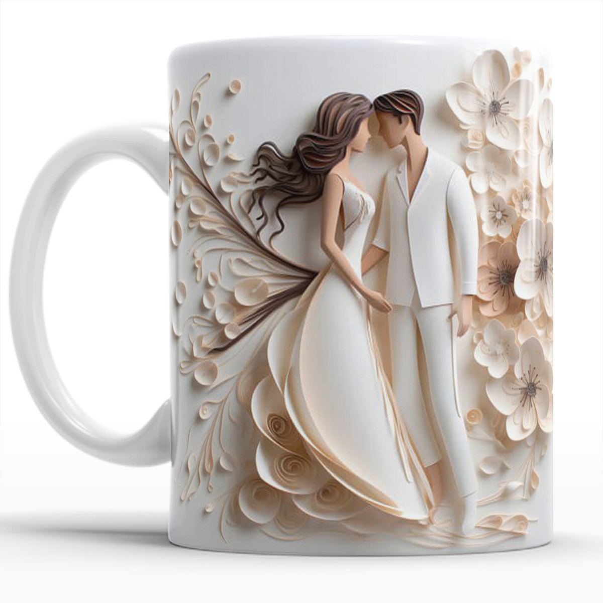 Taza para café de Boda  Set de 4 para Parejas Enamoradas.
