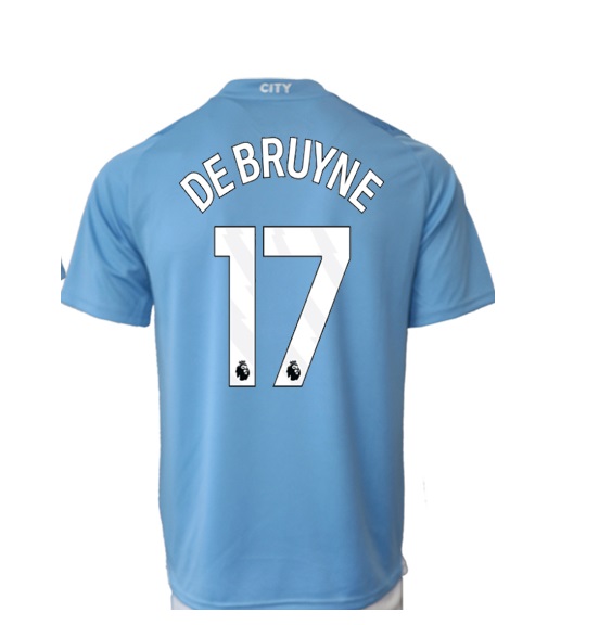 Nuevo! Jersey Manchester City 2024 Titular Azul De Bruyne 17 Talla S.