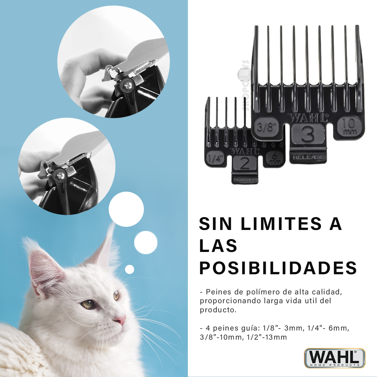 Rasuradora Corta Pelo Wahl Original Negra Casera Para Perros Mascotas  