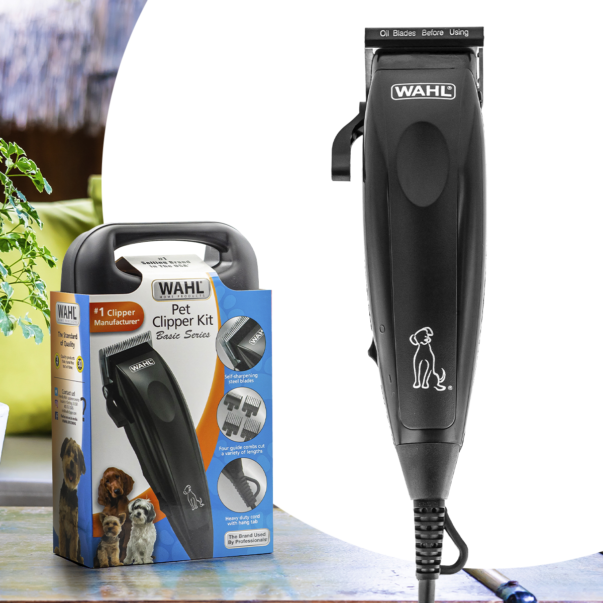 Rasuradora Corta Pelo Wahl Original Negra Casera Para Perros Mascotas  