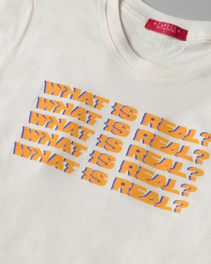 Playera Acapella "What The Real" par Niño