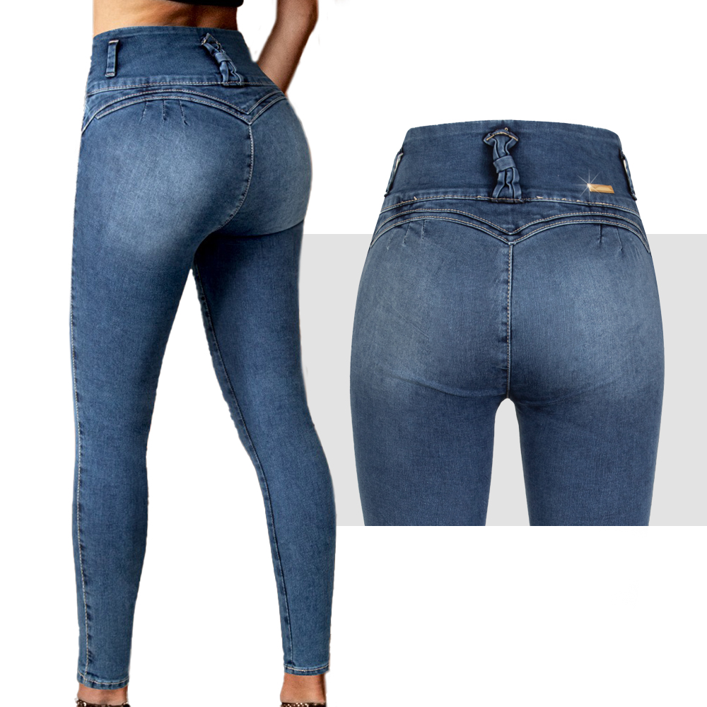 Jeans Pantalon Colombiano Levanta Pompa Skinny WENDY Excess by Praga Jeans EXC-010.