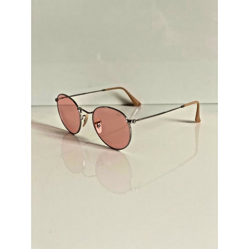 Lentes de sol Ray Ban RB3447 9065V7 Round Metal Evolve Vino Fotocromatico