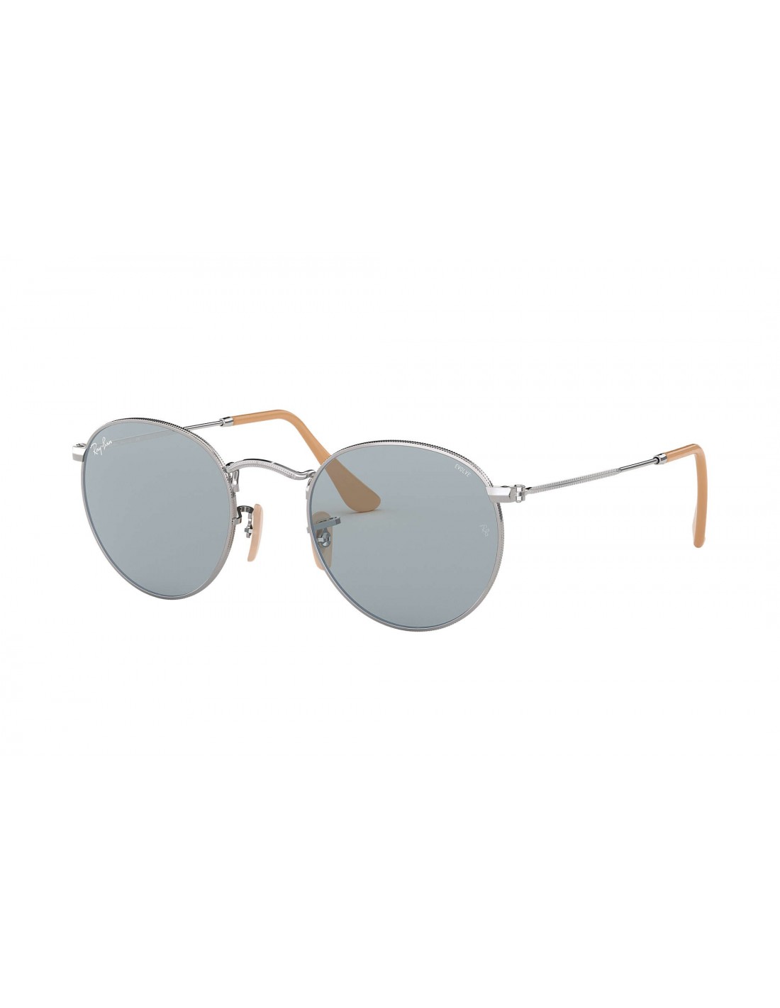 Lentes de sol Ray Ban RB3447 9065I5 Round Metal Evolve Plateado Fotocromatico