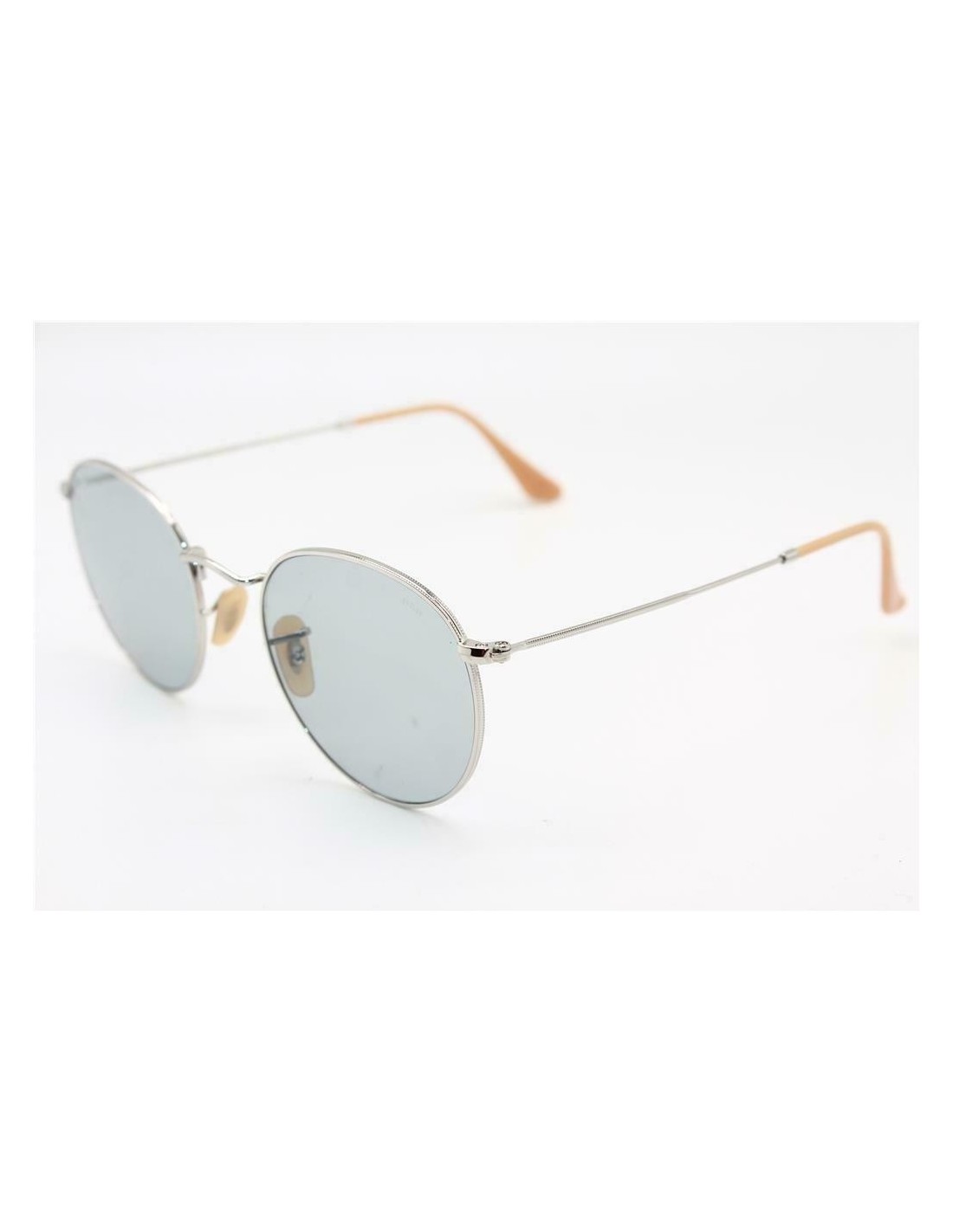 Lentes de sol Ray Ban RB3447 9065I5 Round Metal Evolve Plateado Fotocromatico