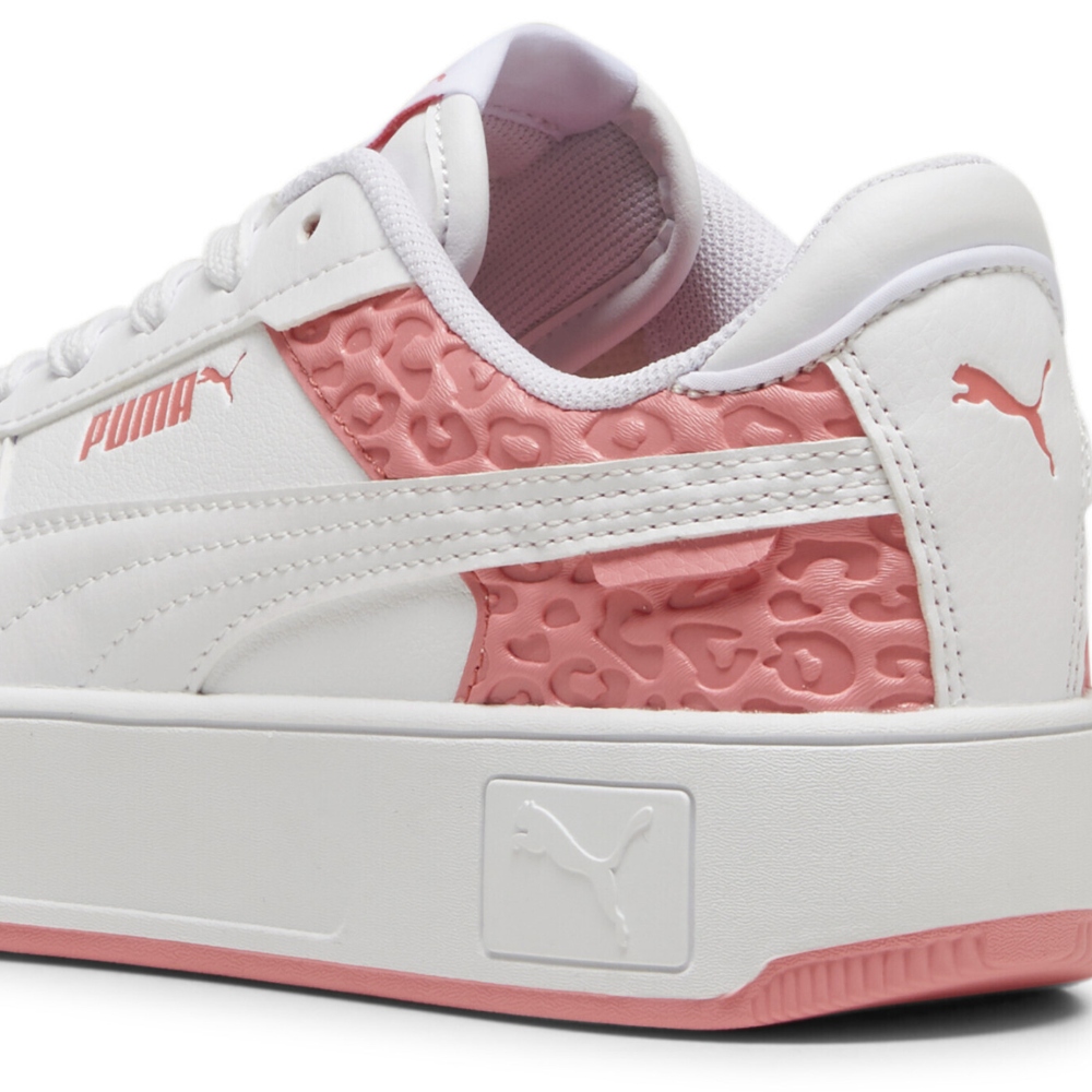 Tenis Casual Puma Carina Street Wild Jr Blanco rosa De Mujer 395587 01
