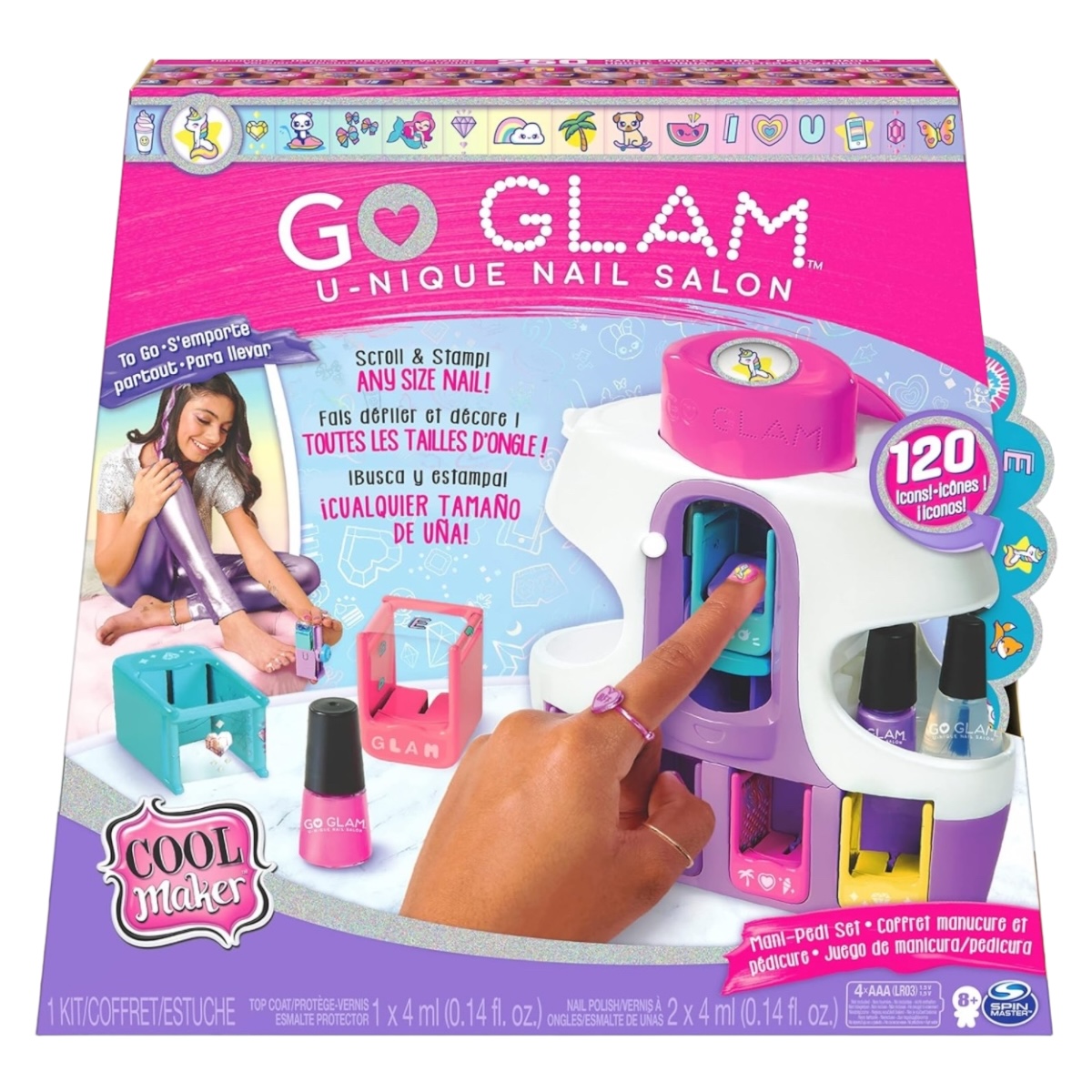 Cool Maker Go Glam Uñas De Lujo Portátil Spin Master.