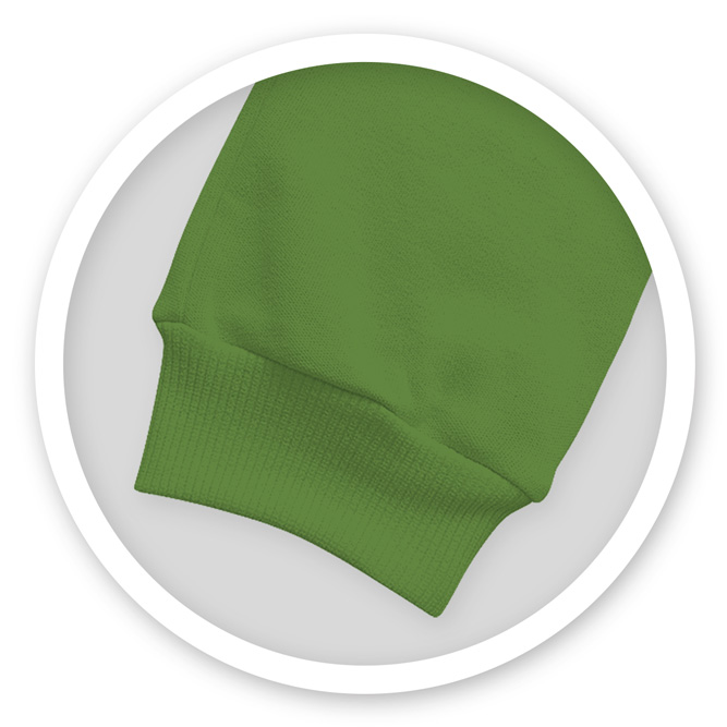 Sudadera Cuello Redondo Verde Militar Million Hands - Main Image