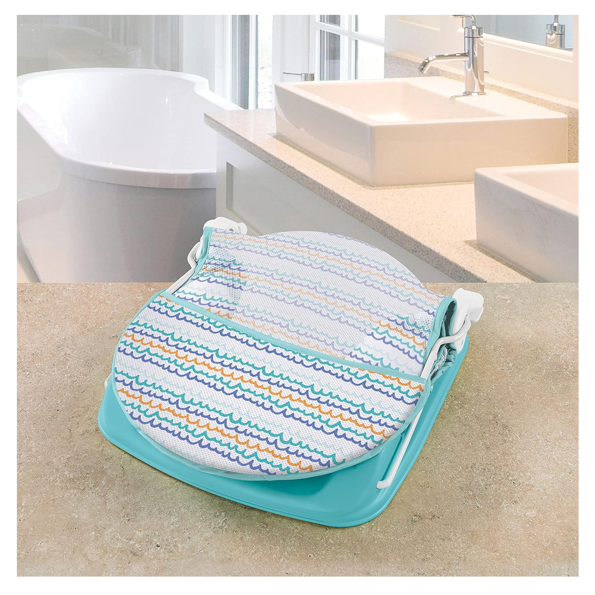 Bañera Para Bebé Hamaca Deluxe Summer Infant Ride Waves.
