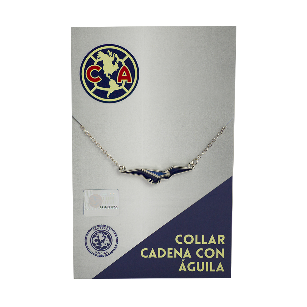 Collar Club América Águila Azul Níquelado.