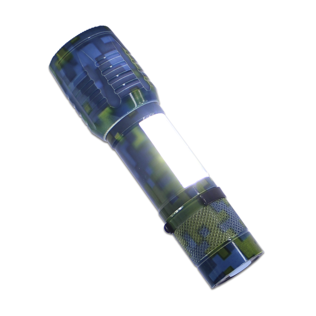 Mini Linterna Tactica De Mano Recargable 2000 Lm.