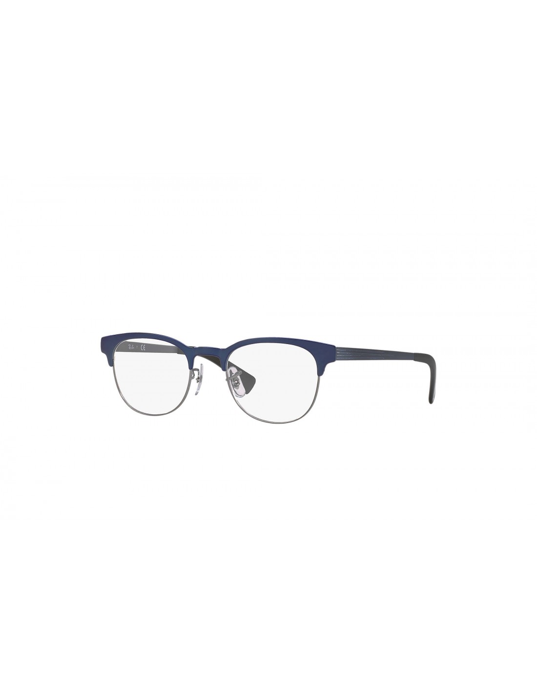 Lentes de sol Ray Ban Oftalmico Rb6317 2863 Clubmaster Metal Azul Plata