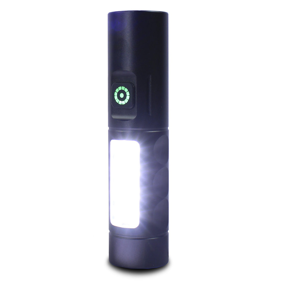 Buytiti kit 3 Linternas Tácticas De Emergencia Sd-550 Recargable Con Luz Roja.