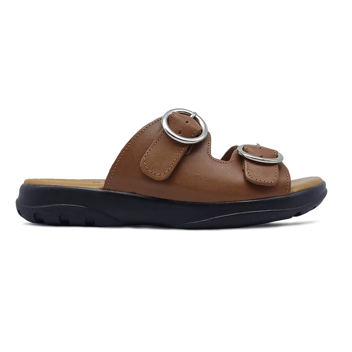 Huaraches 20hrs 1007 Café Camel Mujer 100% Piel Memory Foam .
