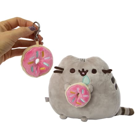 Peluche Original Pusheen Dona y Clip Juguete Regalo.