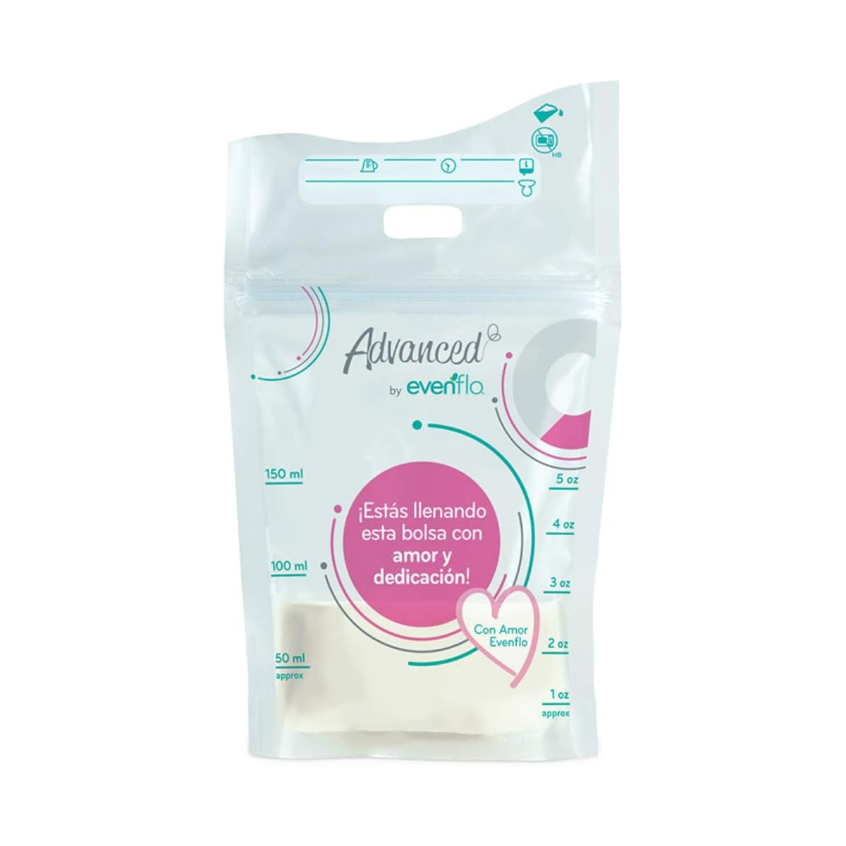 Bolsas Para Almacenar Leche Materna Evenflo 5oz 25pz.