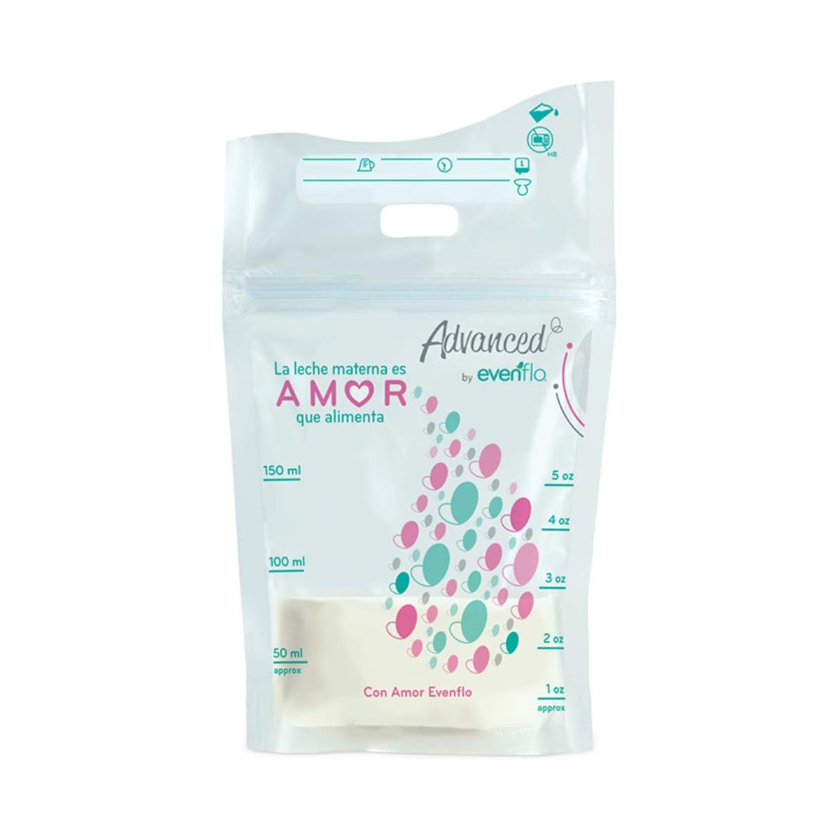Bolsas Para Almacenar Leche Materna Evenflo 5oz 25pz.